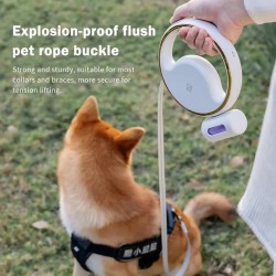 Automatic Dog Retractable Leash LED Lighting Nylon 3M Reflective Travel Safely at Night Walking Dog Lead Rope