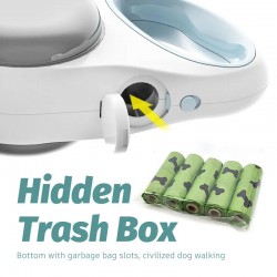Custom Dog Multifunction Leash Flashlight Automatic Retractable Pet Lead Quick Release With Waste Bag Dispenser