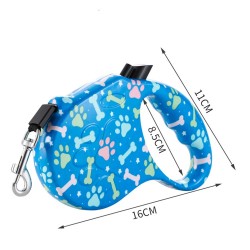 Custom Dog Walking Leash up to 35kg One Button Break & Lock Heavy Duty No Tangle Retractable Dog Leash