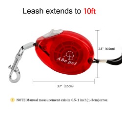 Custom Dog Portable Leash Lead with Lightweight Walking Lead for Small Dogs Adjustable Tangle-Free Leash