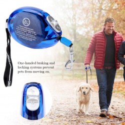 Custom Dog Portable Leash Lead with Lightweight Walking Lead for Small Dogs Adjustable Tangle-Free Leash