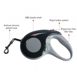 Retractable Dog Flexible Leash and Durable Outdoor Walking Pet Puppy Cat Traction Rope Tool for Small and Medium Dogs