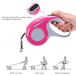 Retractable Dog Flexible Leash and Durable Outdoor Walking Pet Puppy Cat Traction Rope Tool for Small and Medium Dogs