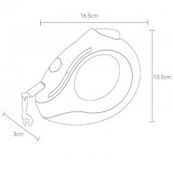 Retractable Dog Flexible Leash LED Light Automatic Chargeable Puppy Traction Rope Belt Dog Leash