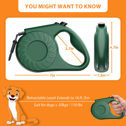 Custom Dog Household Leash Multifunctional Retractable Household Dog Leash Classic Tape 5m Retractable Dog Leash