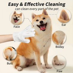 Pet Gloves Pet Wipes for Cats and Dogs