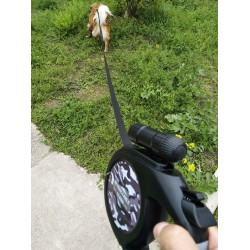Custom Dog Retractable Leash for Medium Large Dogs Big Dog Walking Running Leashes Rope With LED Flashlight