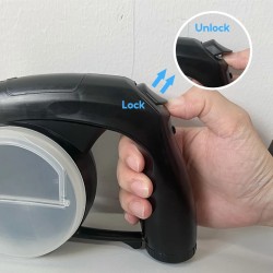 Custom Dog Retractable Leash with Led Flashlight Dog Poop Bag and Storage Bowl