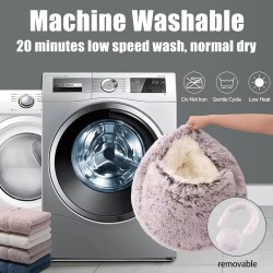 Fleece Pet Cave Bed Factory Wholesale Winter Warm Nest for cats