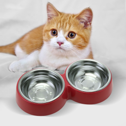 Pet Food Water Bowls High Quality Feeding Feeder Steel Dog Bowls
