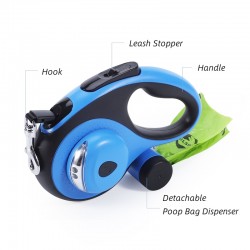 Custom Multifunctional Leash for Dogs With Poop Bag Holder