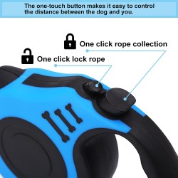 Retractable Dog Automatic Leash Telescopic Tractor Dog Tape Pet Tape 10/16 FT with Non-Slip Handle