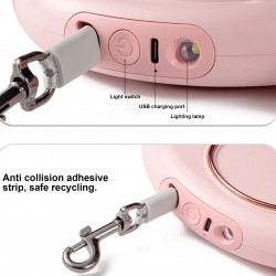 Wholesale Pet Retractable Leash with Light Strong and Flexible Rope Suitable for All Sizes of Dogs