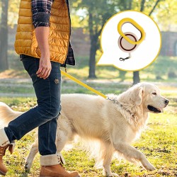 Custom Dog No-Tangle Leash Retractable for Puppy Small Medium Pet Durable Straps for Dog 3M/5M One Handed Brake