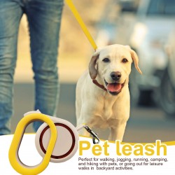 Custom Dog No-Tangle Leash Retractable for Puppy Small Medium Pet Durable Straps for Dog 3M/5M One Handed Brake