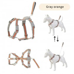 Custom Polyester Pet Harness with Integrated Chest Strap New Simple Dog Leash for Easy Travel Fits Dogs and Cats