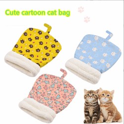 Custom Cat Sleeping Bag Lamb Fleece Warm Cat Nest Drill Hole Bedding Semi Closed Dog Nest Suitable for Dog