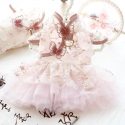 Pink Butterfly Cat Dress
