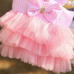 Custom Cat Summer Dress Luxury Shirt Dress Pets Outfits Clothes for Small Dog Party Dog Skirt Puppy Pet Costumer