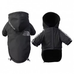 Custom Dog Waterproof Hoodie for Small Medium Dogs Winter Warm Fleece Dog Jackets Puppy Raincoat Chihuahua Outfit