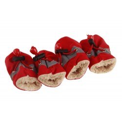 Small Dog Outdoor Shoes Outdoor Skid-proof Protective Boot Oxford Waterproof Soft Bottom Dog Shoes