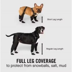 Custom Dog Waterproof Shoes Four Seasons Elastic Dog Boots with Legging Pants Rain Proof Dog Paw Protectors