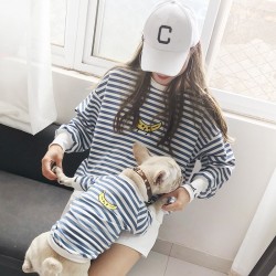 Custom Dog Embroider Hoodie Spring and Winter Fashion Family Dog Clothing Male and Female Parents Kitten Hoodie