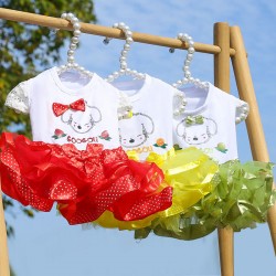Cat White Luxury Dress Cuter for Small Dog Party Polyester Dog Clothing Print Outdoor Wear mesh ss