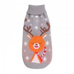 Custom Dog Christmas Sweater Pullover Winter Dog Clothes Puppy Jacket Pet Costume Acrylic Cartoon Solid Coats & Jackets Stocked