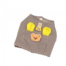 Custom Pet Luxury Clothes for Spring and Summer Stripe Cute Shirt Costume Breathable Heart Dog T-Shirt Customization