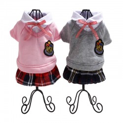 Wholesale Pet Student Uniform Campus Style Pet Dog Couple Wear Student Wear