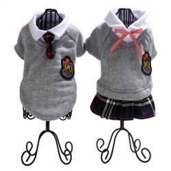 Wholesale Pet Student Uniform Campus Style Pet Dog Couple Wear Student Wear