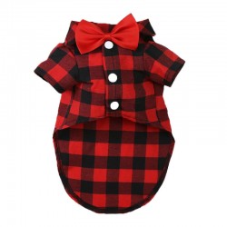 Wholesale Dog Plaid Shirts Small Medium Large Dog Plaid Shirts Dog Clothes Dresses