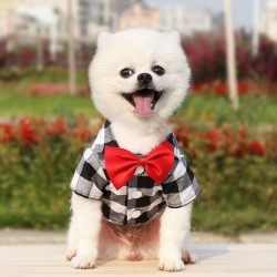 Wholesale Dog Plaid Shirts Small Medium Large Dog Plaid Shirts Dog Clothes Dresses