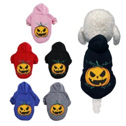 Pumpkin Printed Dog Hoodie