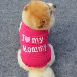 Wholesale Dog Cotton Vest Clothes Classic Style Cotton Vest Many Colors Trendy