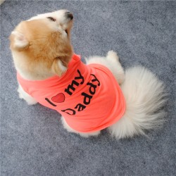 Wholesale Dog Cotton Vest Clothes Classic Style Cotton Vest Many Colors Trendy