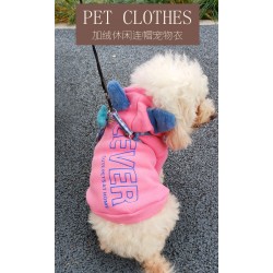 Wholesale Fleece Pet Hoodie Casual Comfortable Warm Dog Clothes