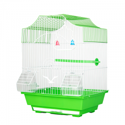 Metal Bird Parrot Cage Iron Wire Frame Breathable Mesh Button Solid Antiqued Steel Wire Box
