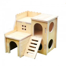 Wooden Hamster Nest Toys