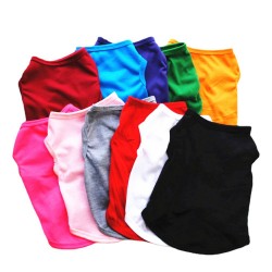 Solid Color Pet T-shirt