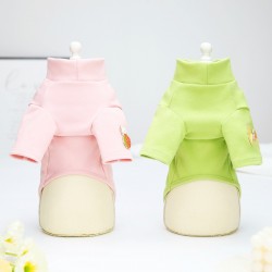 Strawberry Print Pet Clothes Autumn and Winter Small Dog Bottoming Shirt Clothing Wholesale