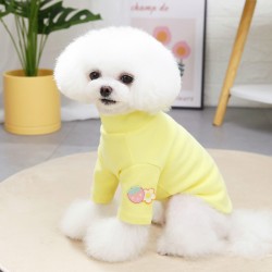 Strawberry Print Pet Clothes Autumn and Winter Small Dog Bottoming Shirt Clothing Wholesale