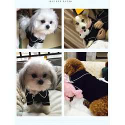 Custom Pet Comfortable Pajamas Breathable Dog Pajamas Cute Dog Clothing Solid Cute Dress