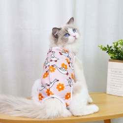 Wholesale Cat Pajama Suit Comfortable Cute Pattern Cat Surgery Recovery Sterilization Clothes for Dogs