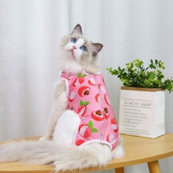 Wholesale Cat Pajama Suit Comfortable Cute Pattern Cat Surgery Recovery Sterilization Clothes for Dogs