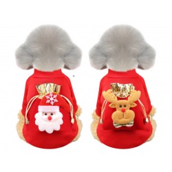Wholesale Dog Christmas Clothes Snowman Christmas Gift Green Winter Christmas Pet Clothes Dog Ropa De Navidad Para Perros