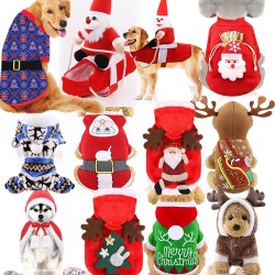 Wholesale Dog Christmas Clothes Snowman Christmas Gift Green Winter Christmas Pet Clothes Dog Ropa De Navidad Para Perros