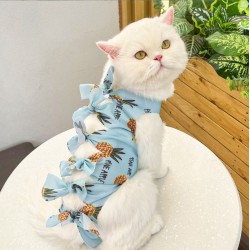 Cat Sterilization Surgery Costume Suit Vest Weaning Clothes Anti-mite Summer Breathable Physiological Clothes Pet Supplies
