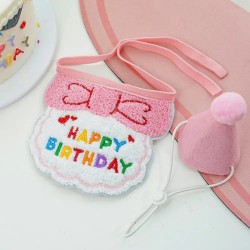 Custom Pet Birthday Scarves Christmas Decorations Small Scarf Happy Birthday Cat Gift